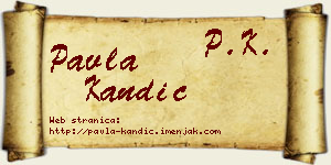 Pavla Kandić vizit kartica